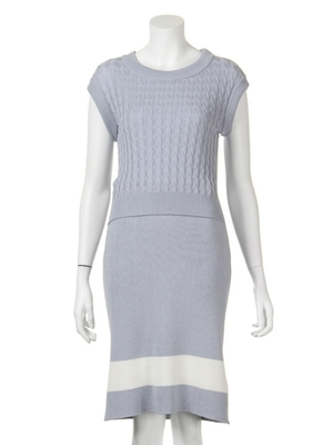 FURFUR (ファーファー)  セットアップ風ケーブルワンピ