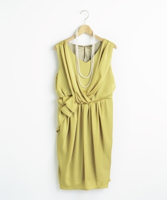 リボンコクーンドレス