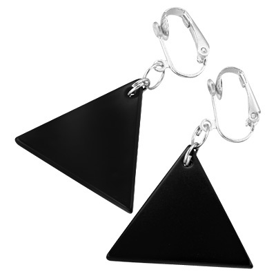 シンプル三角形イヤリング