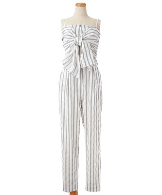 Supreme.La.La フロント結びコンビネゾン