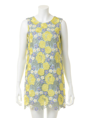 カラフルケミカルレースワンピ