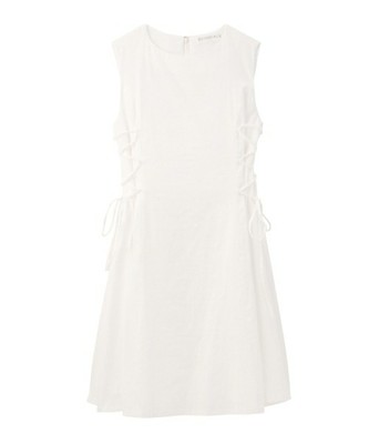 GINGER ALE サイドリボンフレアワンピース