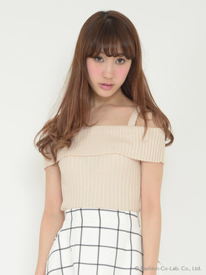 オフショルニットトップス