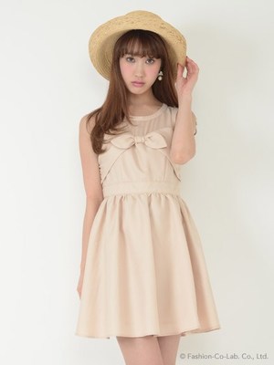 フロントリボンワンピース