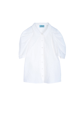 タックボリュームスリーブシャツ