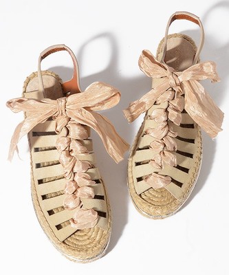 レースアップエスパドリーユ