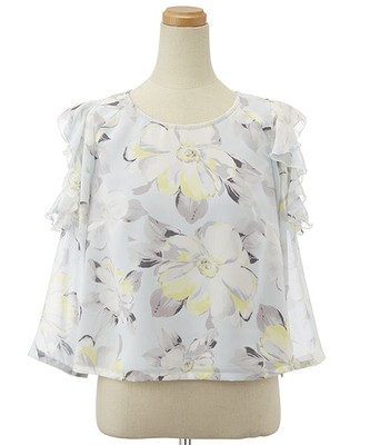 ビッグ花柄トップス