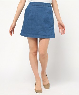 デニムイージーBOXスカート