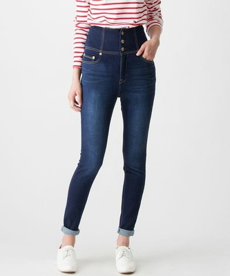 ハイウエストデニムスキニーパンツ