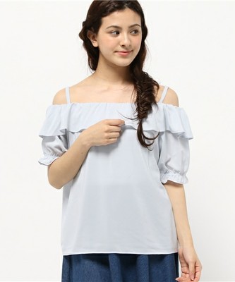 【ナイスクラップ】フリルギャザーブラウス