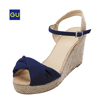 ジュートウエッジサンダル