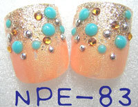 足の親指用ネイルチップ