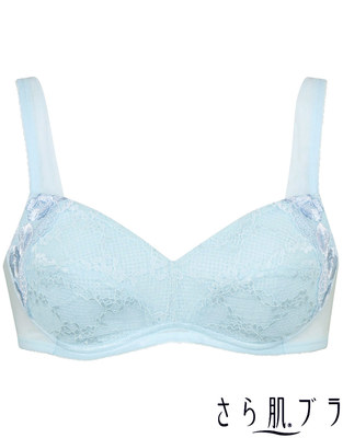 グレーシス[Ｇｒａｃｅｓ] さら肌ブラ　３／４カップブラ（ノンワイヤー）