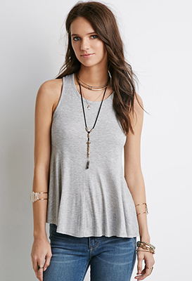 リブニットタンクトップ