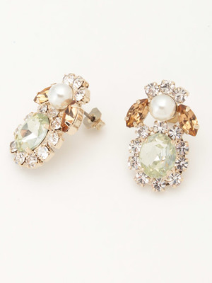 【L'EST ROSE】パールＭＩＸビジューイヤーアクセサリー