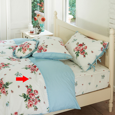 デュべカバー(掛布団カバー)ダブル バンチェッドロージズ