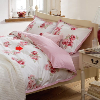 デュベカバー(掛布団カバー/シングル)(クチュールローズ/ピオニー)