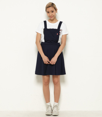 ポンチ サロペット スカート