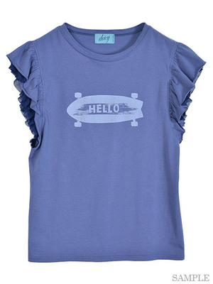 HELLO ロゴフリルTシャツ