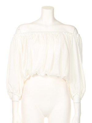 snidel (スナイデル) バックリボンオフショルブラウス