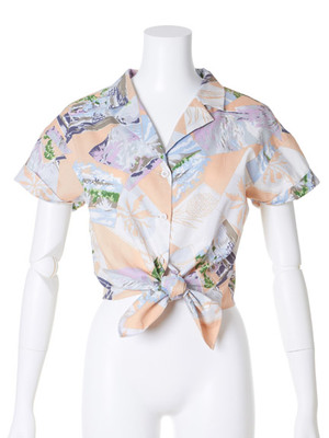 【Lily Brown】サマーパッチワーク柄シャツ