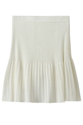 GINGERALE(ジンジャーエール)ニットプリーツミニスカート