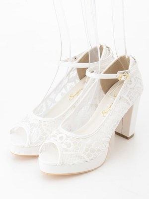 【Sugar Sugar】レースオープントゥパンプス