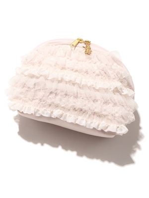 ドットチュールポーチ