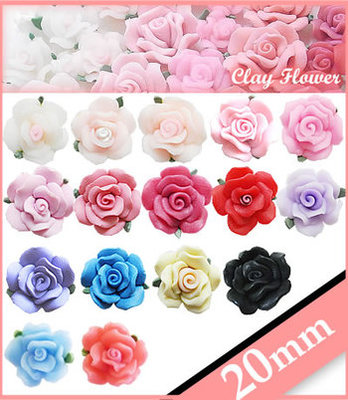 デコパーツ フィモ クレイ フラワー 20mm 