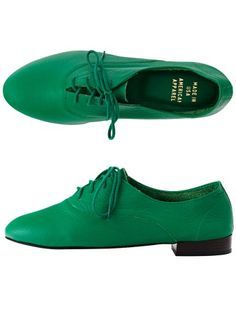 ボビーレザーレースアップシューズ Emerald