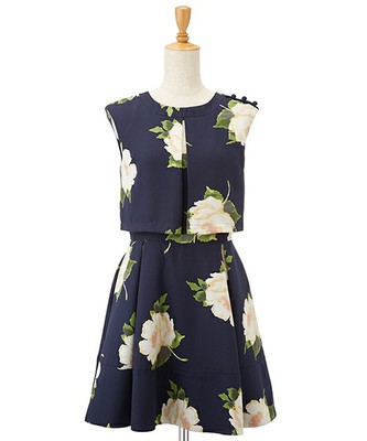 Supreme.La.La ビッグフラワーレイヤードワンピース