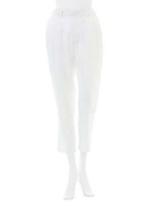 ストライプテーパードタックパンツ