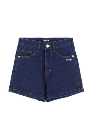 プチレタリング刺繍デニムショーツ