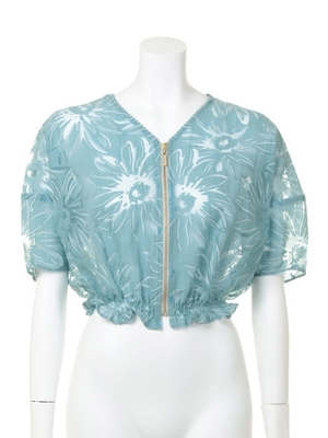 Lily Brown フラワーオパールブルゾン