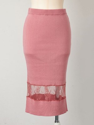 レーシィニットスカート