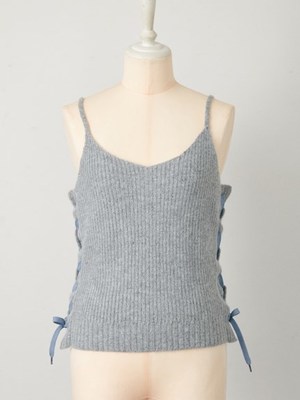 アンゴラレースアップキャミ