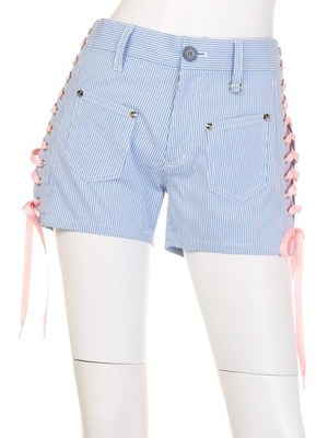 レースアップガーリーパンツ