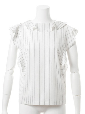 【snidel】ノースリーブフリルブラウス