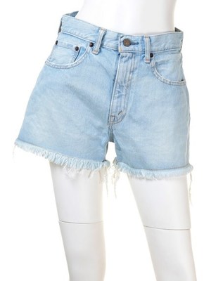 【Ungrid】ハイウエストブリーチショートデニム