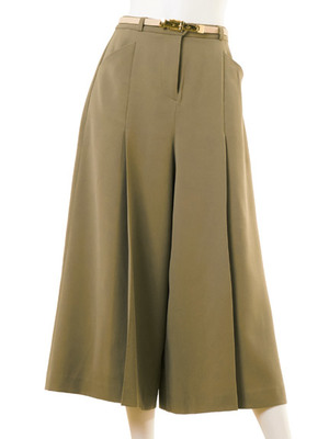 【Lily Brown】ベルト付きガウチョパンツ