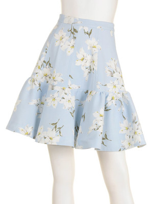 フラワーボリュームスカート