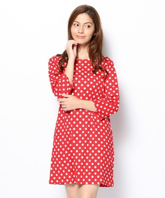 MARIMEKKO ドットワンピース