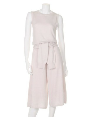 ニットガウチョオールインワン