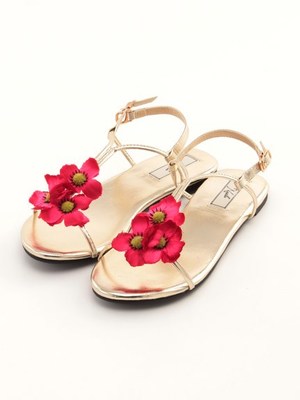 【Noela】フラワーリゾートサンダル