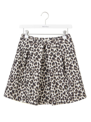Mila Owen (ミラオーウェン)  レオパードタックフレアスカート
