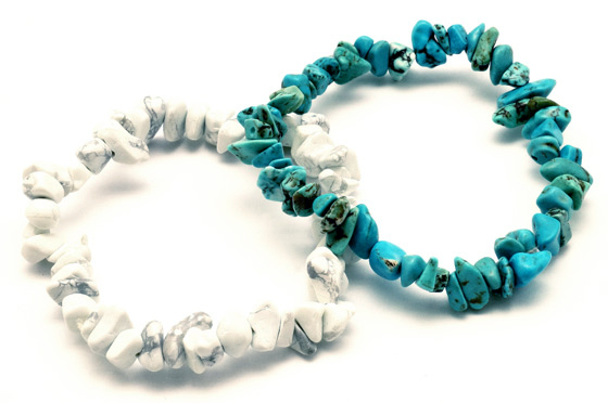 天然石チップブレスレット