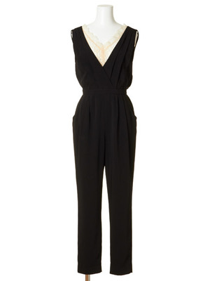 レイヤードレースコンビネゾン