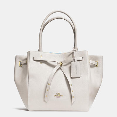 スモール ターンロック タイ トート リファインド ペブルド レザー X