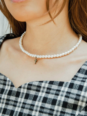 EATME フェイクパールチョーカー