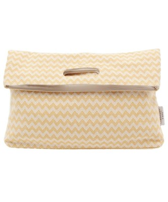 幾何学柄クラッチバック